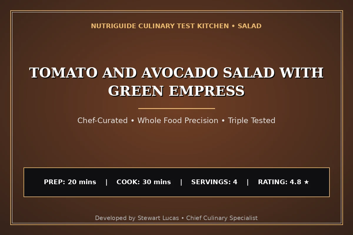 Tomato And Avocado Salad With Green Empress
