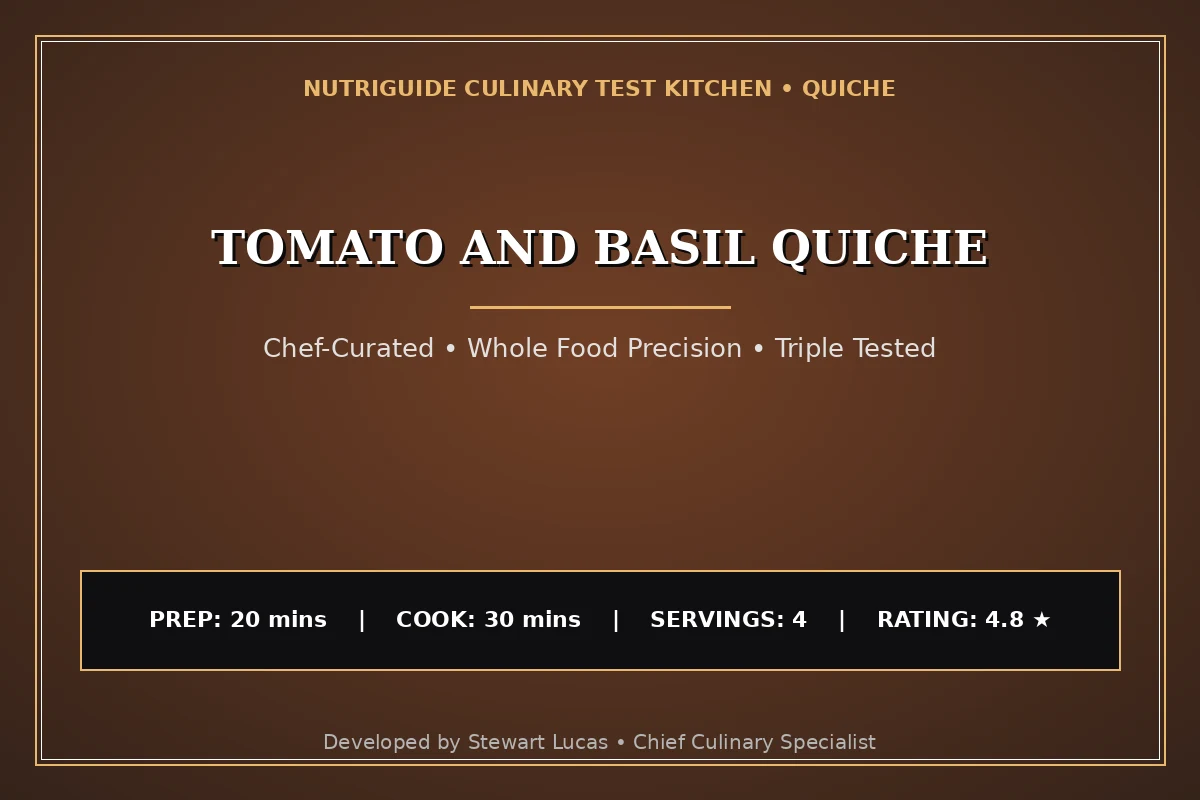 Tomato And Basil Quiche