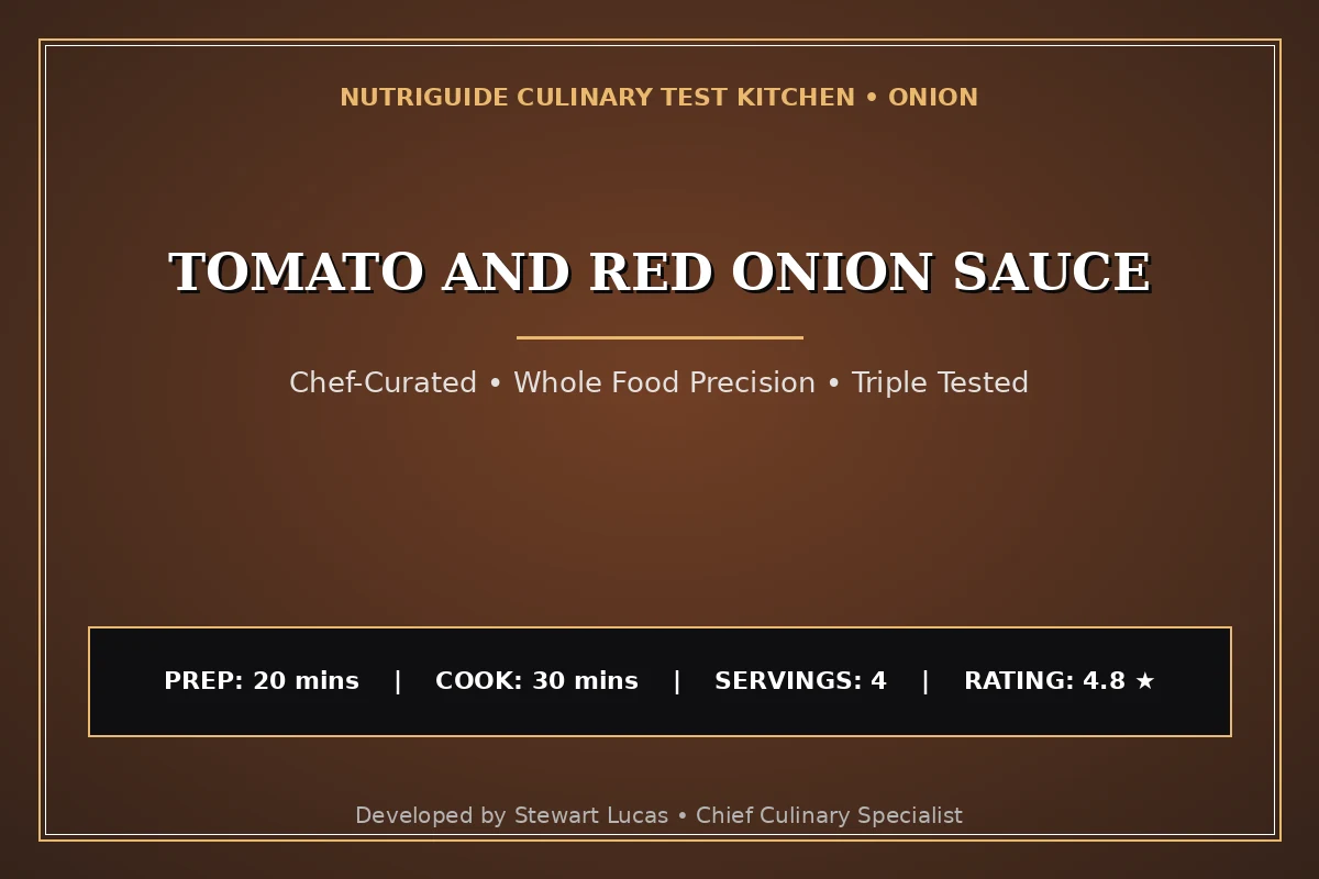 Tomato And Red Onion Sauce