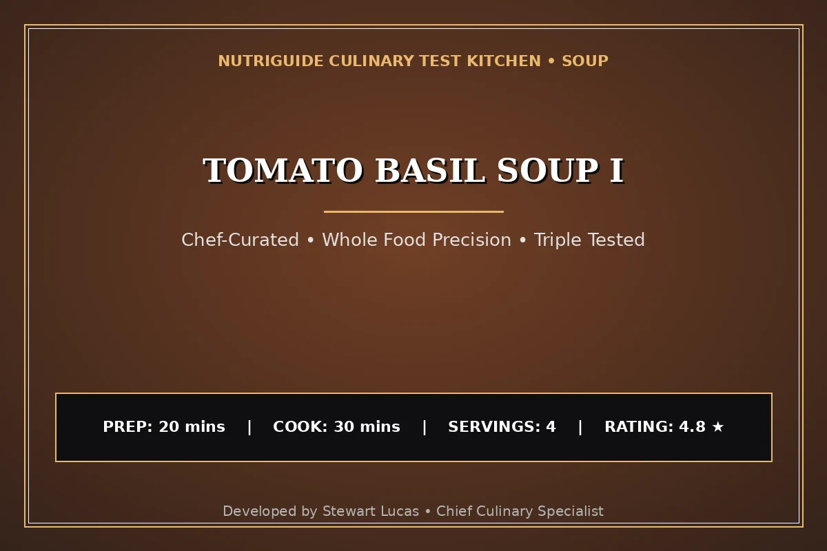Tomato Basil Soup I