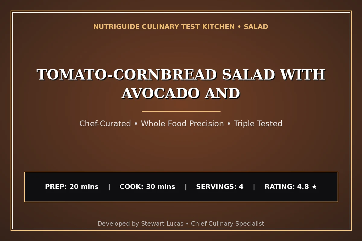 Tomato-Cornbread Salad With Avocado And