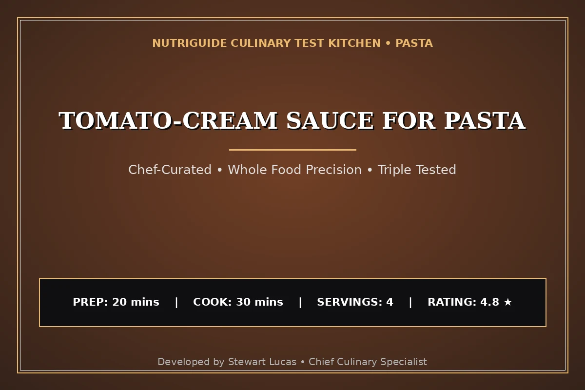 Tomato-Cream Sauce For Pasta