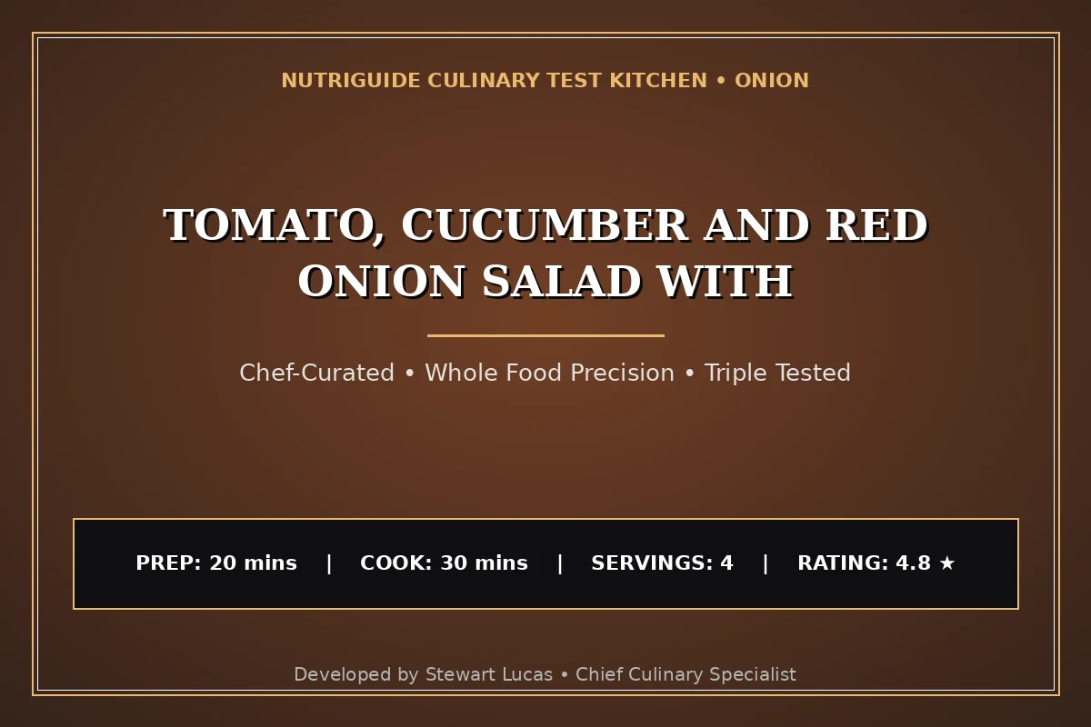 Tomato, Cucumber And Red Onion Salad With