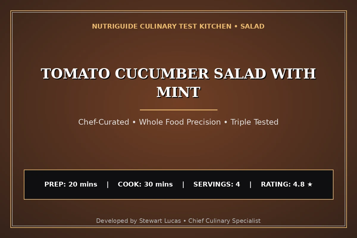 Tomato Cucumber Salad With Mint