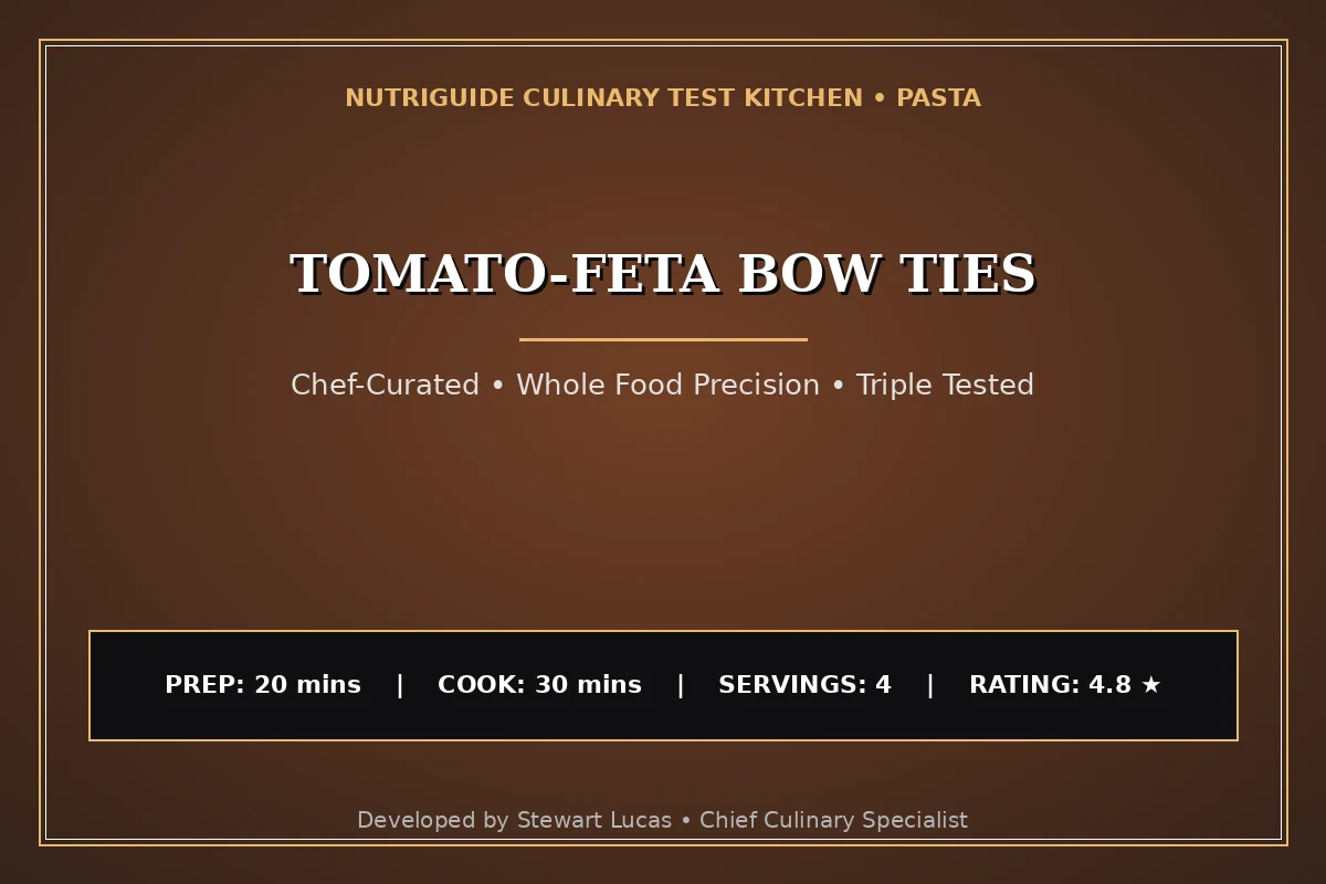Tomato-Feta Bow Ties