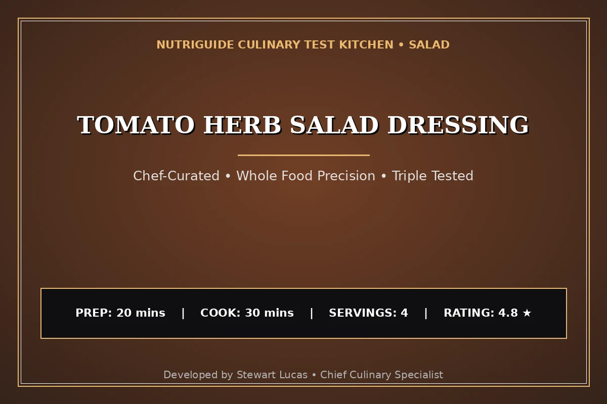 Tomato Herb Salad Dressing