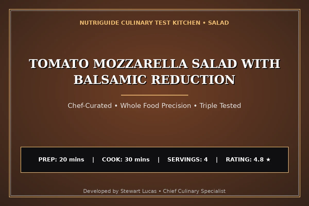 Tomato Mozzarella Salad With Balsamic Reduction