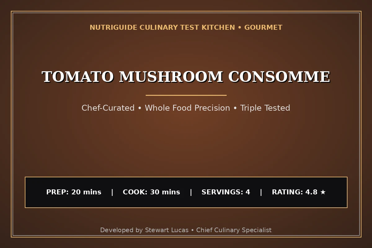 Tomato Mushroom Consomme