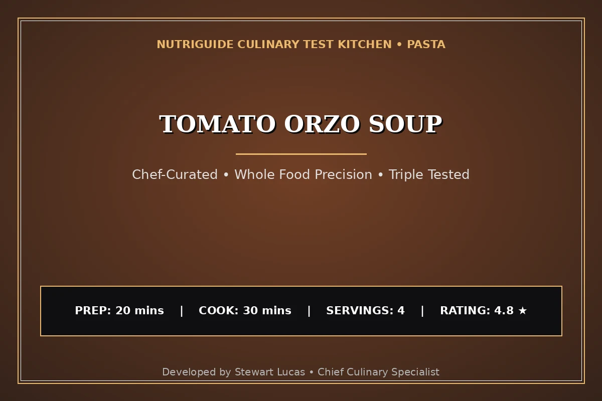 Tomato Orzo Soup