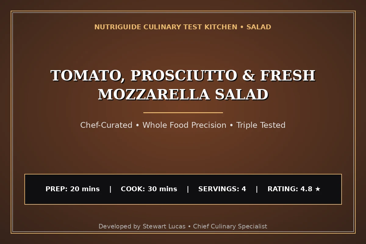 Tomato, Prosciutto & Fresh Mozzarella Salad