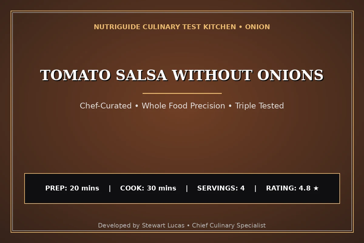 Tomato Salsa Without Onions