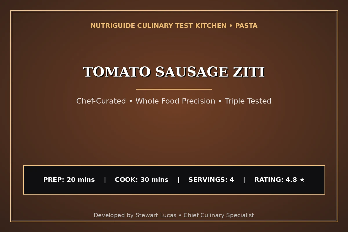 Tomato Sausage Ziti