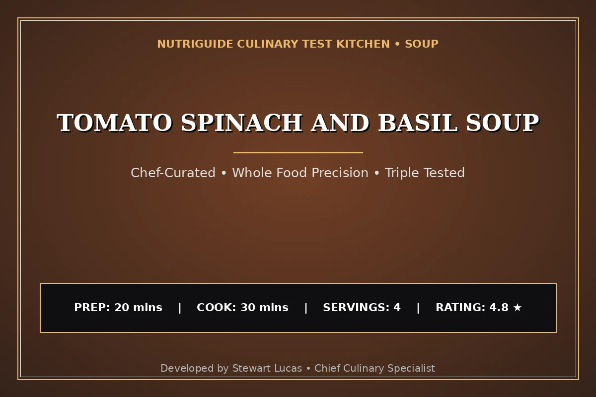 Tomato Spinach And Basil Soup