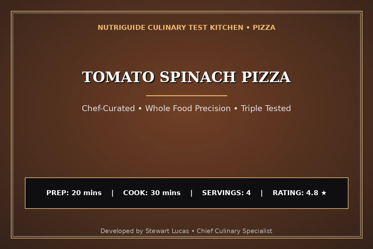 Tomato Spinach Pizza