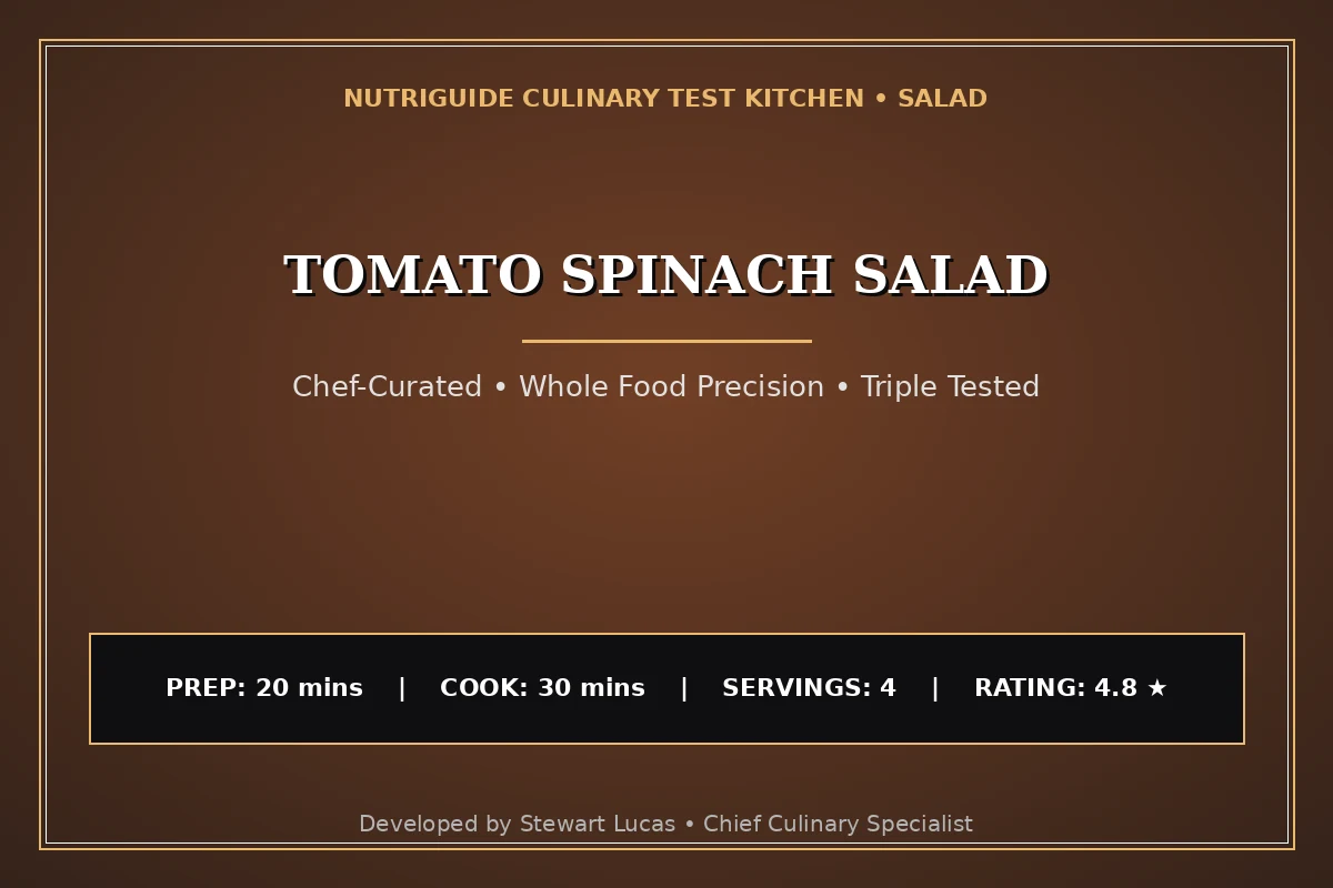 Tomato Spinach Salad