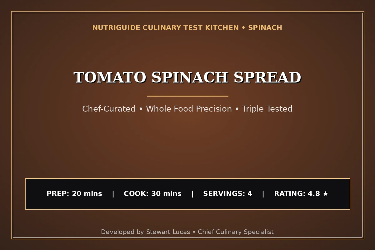 Tomato Spinach Spread