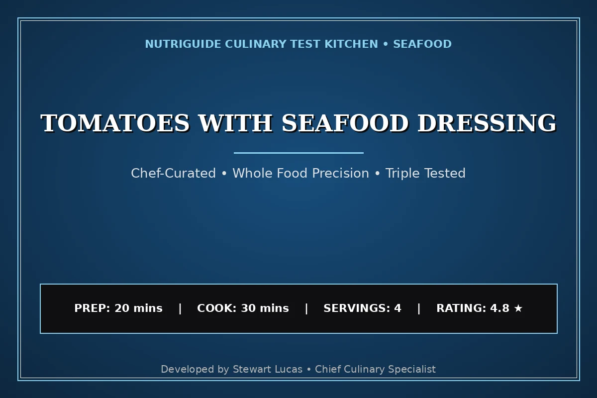 Tomatoes With Seafood Dressing