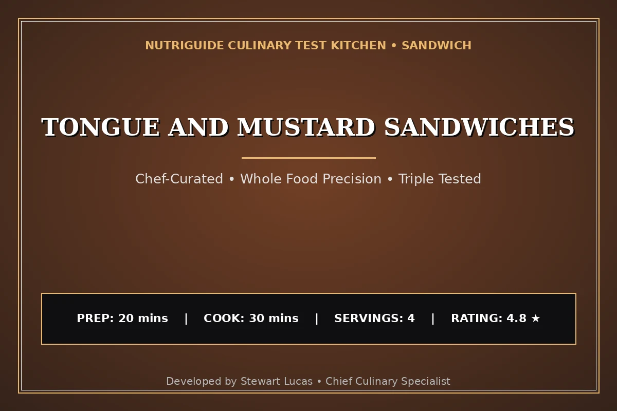 Tongue And Mustard Sandwiches