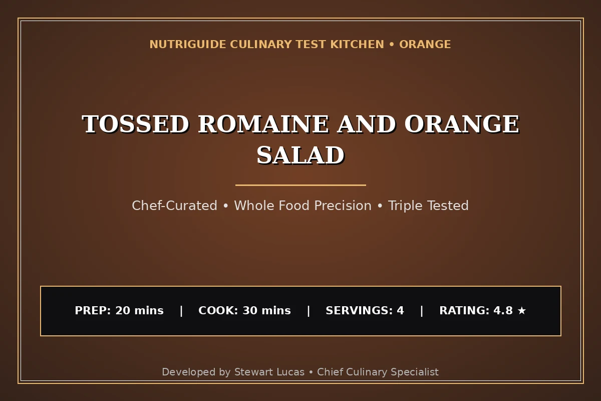 Tossed Romaine And Orange Salad