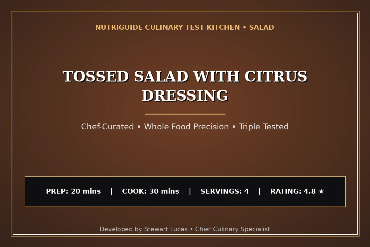 Tossed Salad With Citrus Dressing