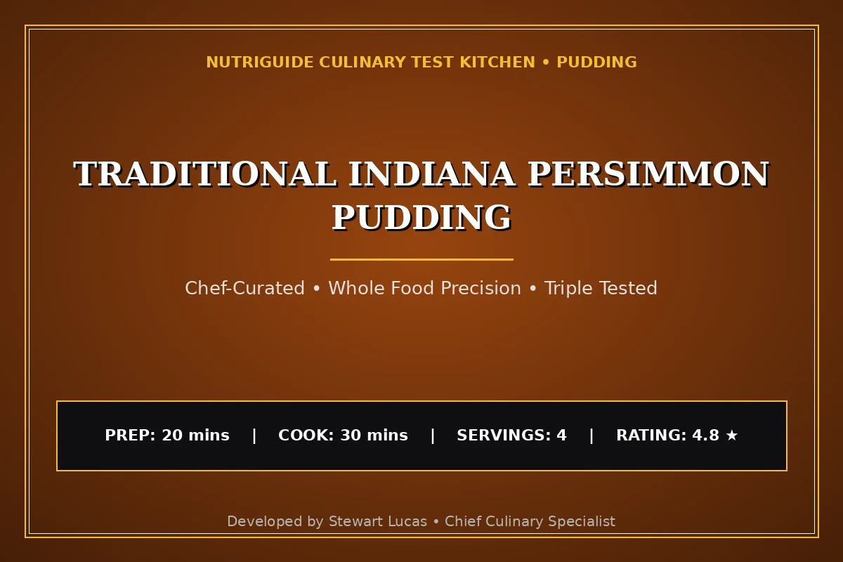 Traditional Indiana Persimmon Pudding