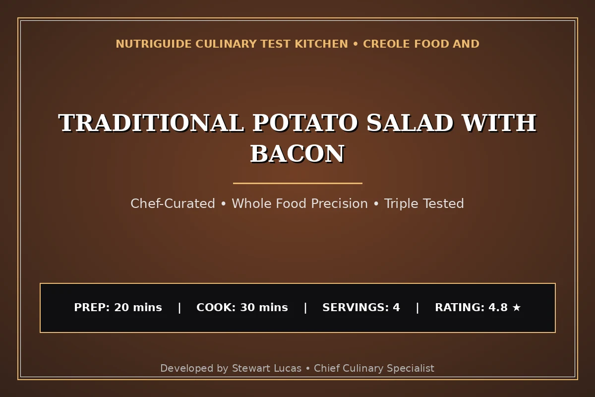 Traditional Potato Salad With Bacon