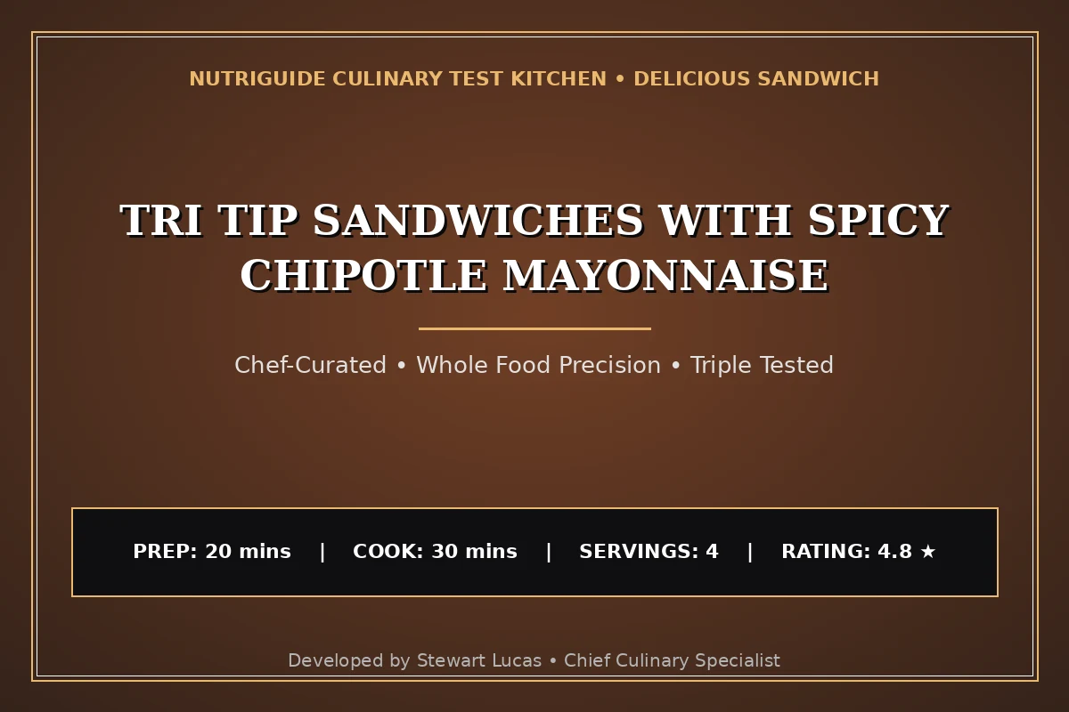 Tri Tip Sandwiches With Spicy Chipotle Mayonnaise