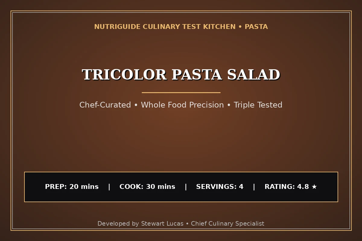 Tricolor Pasta Salad
