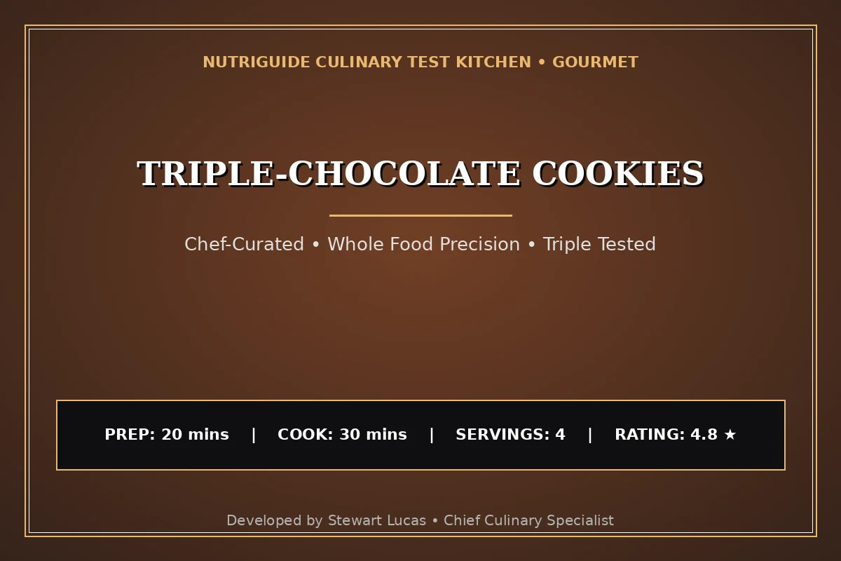 Triple-Chocolate Cookies