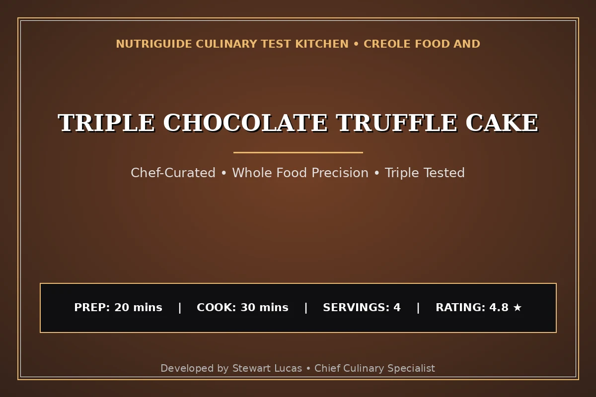 Triple Chocolate Truffle Cake