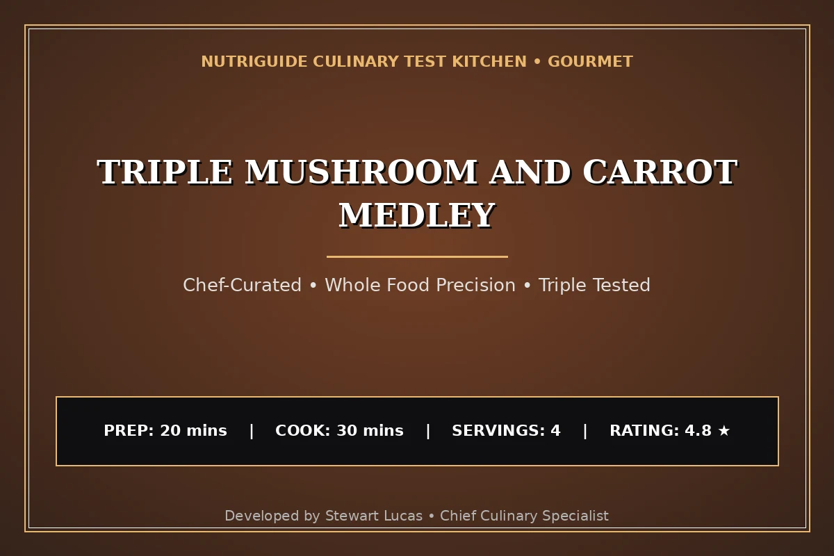 Triple Mushroom And Carrot Medley