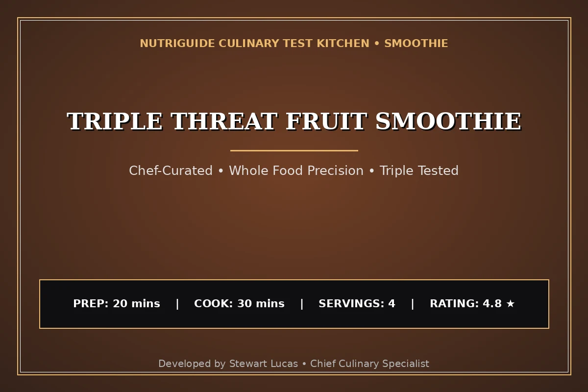 Triple Threat Fruit Smoothie