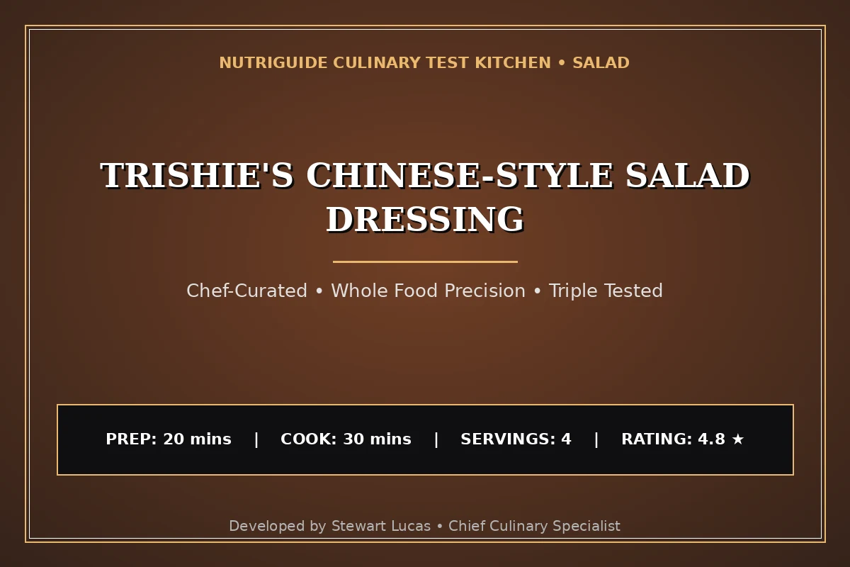 Trishie'S Chinese-Style Salad Dressing