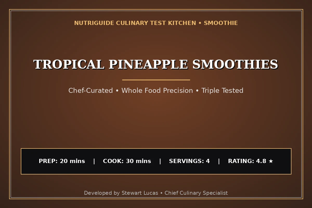Tropical Pineapple Smoothies