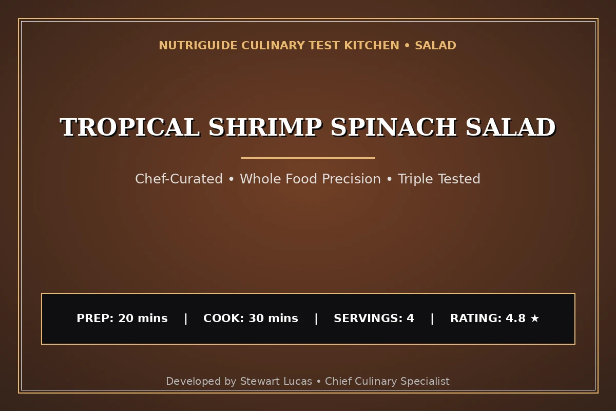 Tropical Shrimp Spinach Salad