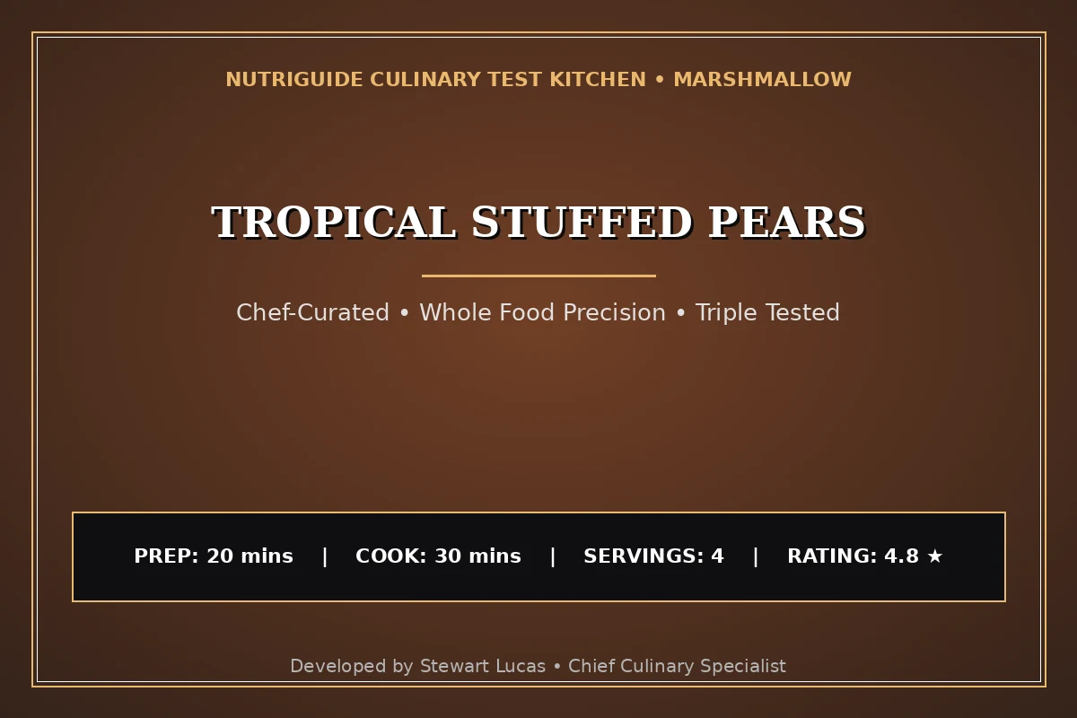 Tropical Stuffed Pears