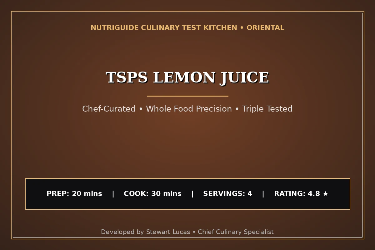Tsps Lemon Juice