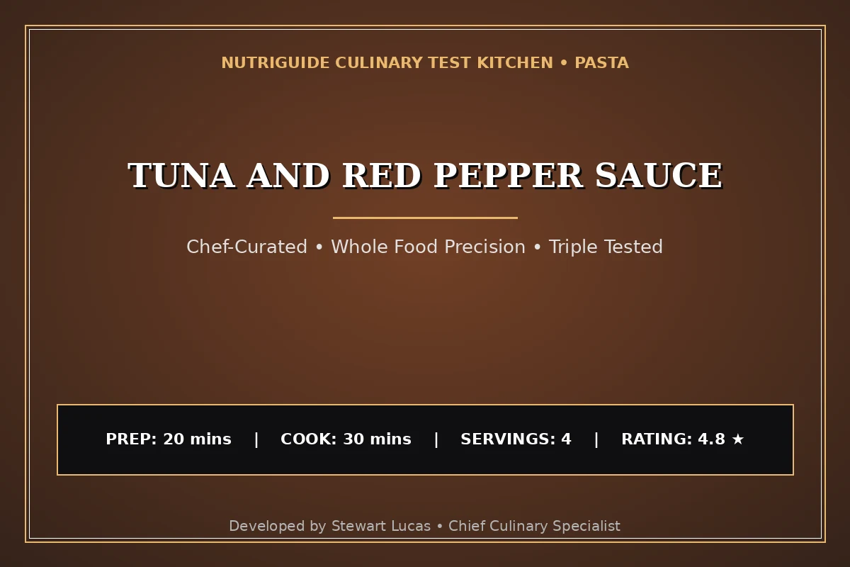 Tuna And Red Pepper Sauce