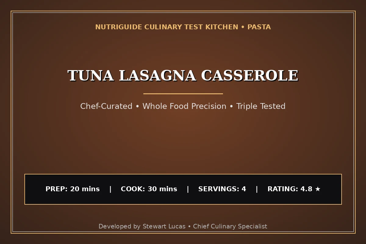 Tuna Lasagna Casserole