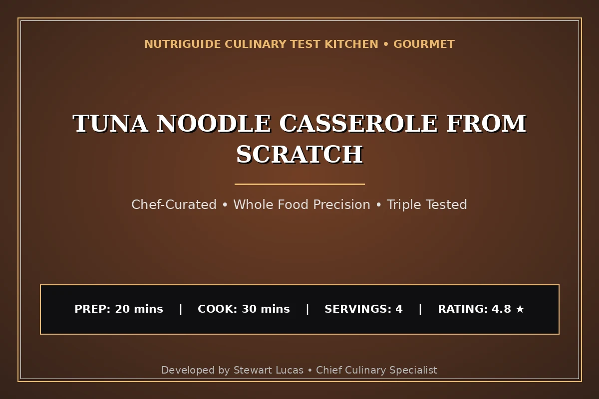 Tuna Noodle Casserole From Scratch