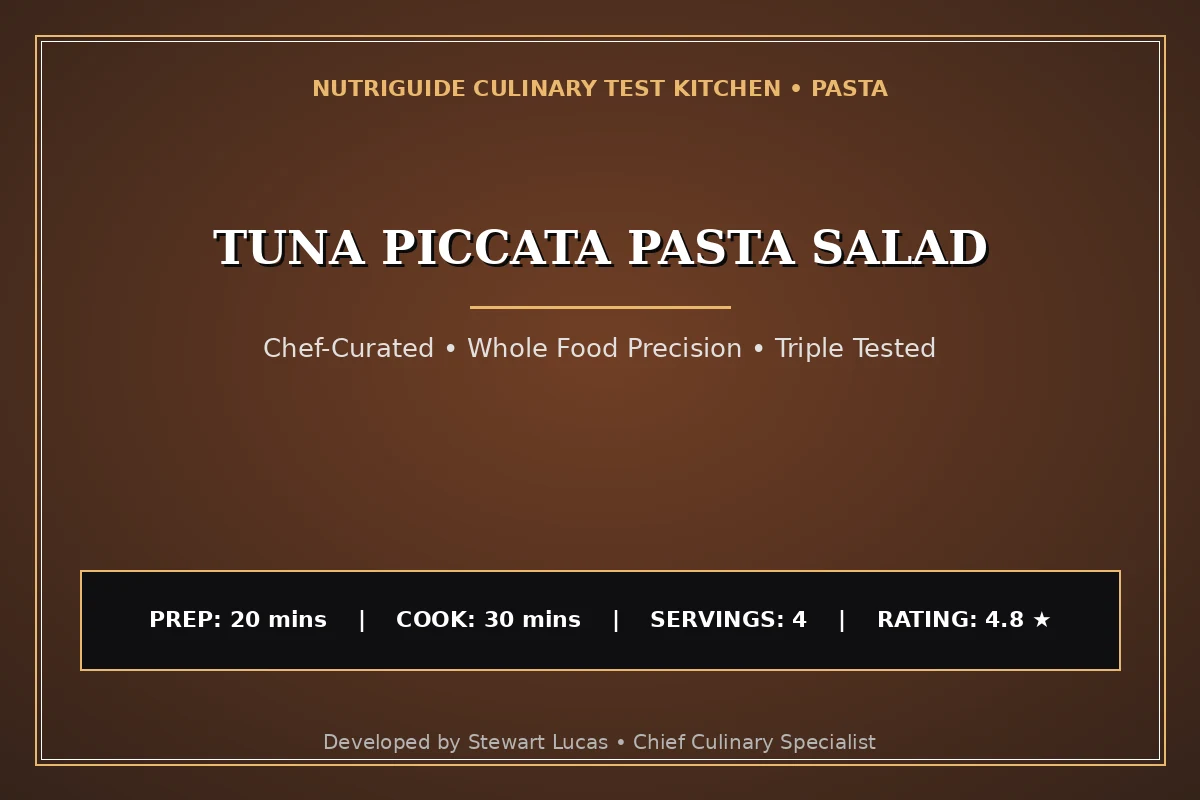 Tuna Piccata Pasta Salad