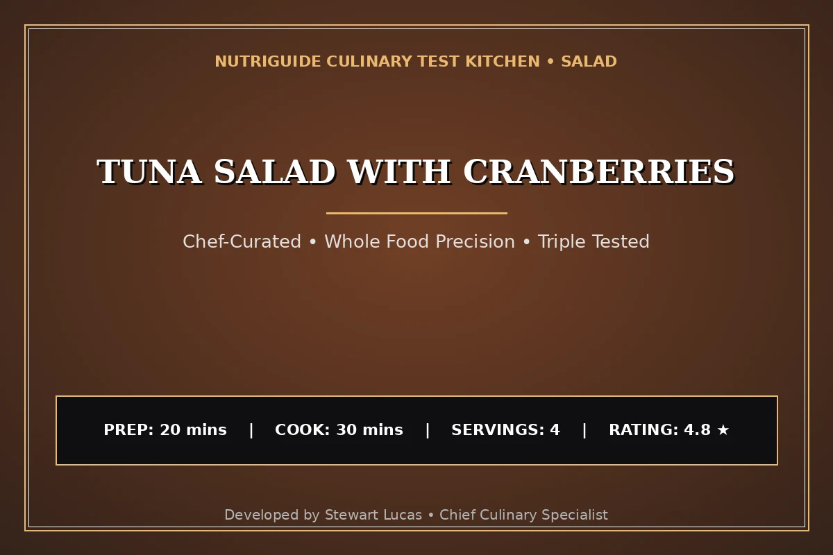Tuna Salad With Cranberries