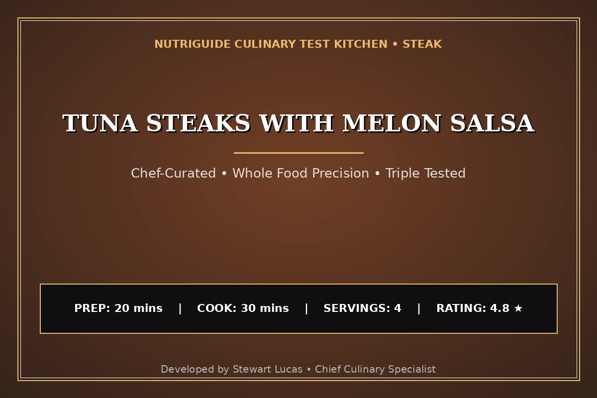 Tuna Steaks With Melon Salsa