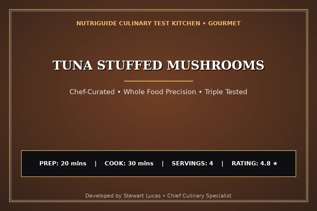 Tuna Stuffed Mushrooms