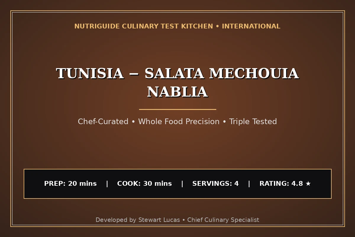 Tunisia − Salata Mechouia Nablia