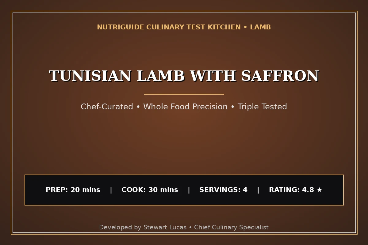 Tunisian Lamb With Saffron