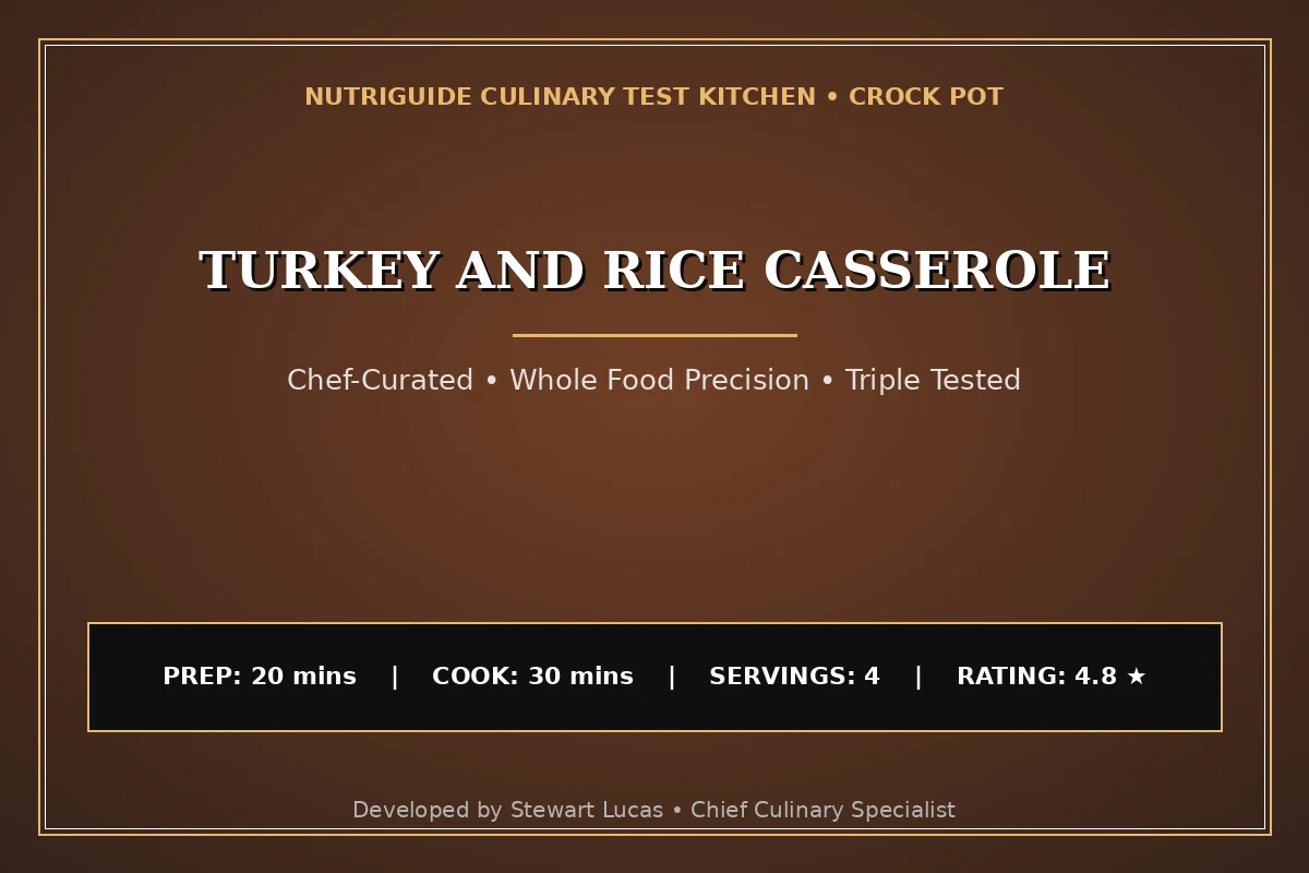 Turkey And Rice Casserole