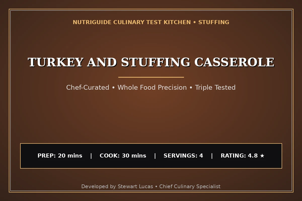 Turkey And Stuffing Casserole