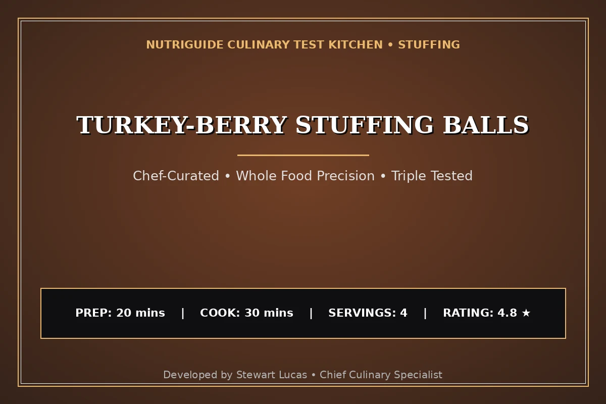 Turkey-Berry Stuffing Balls