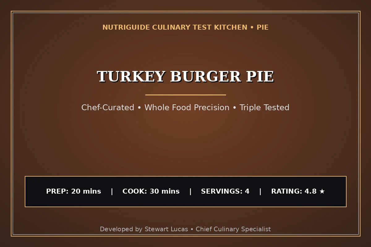 Turkey Burger Pie